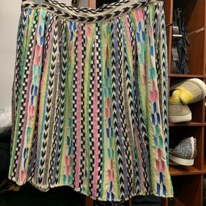 PARKER  multi color mini skirt size 0